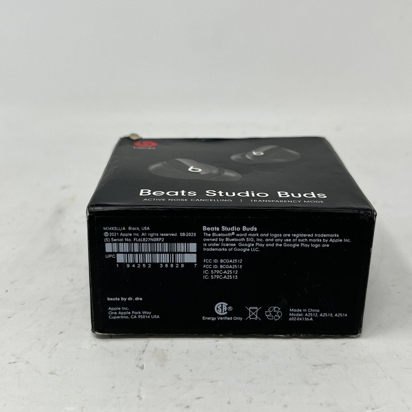 New Beats Studio Buds Wireless In-Ear Bluetooth Headphones Black MJ4X3LLA