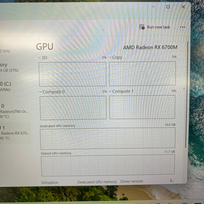 MSI Delta 15 15.6" Ryzen 7 5800H 3.2GHz 24GB RAM 1TB SSD AMD Radeon RX 6700M