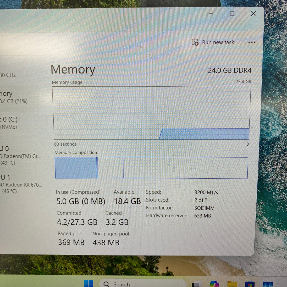 MSI Delta 15 15.6" Ryzen 7 5800H 3.2GHz 24GB RAM 1TB SSD AMD Radeon RX 6700M