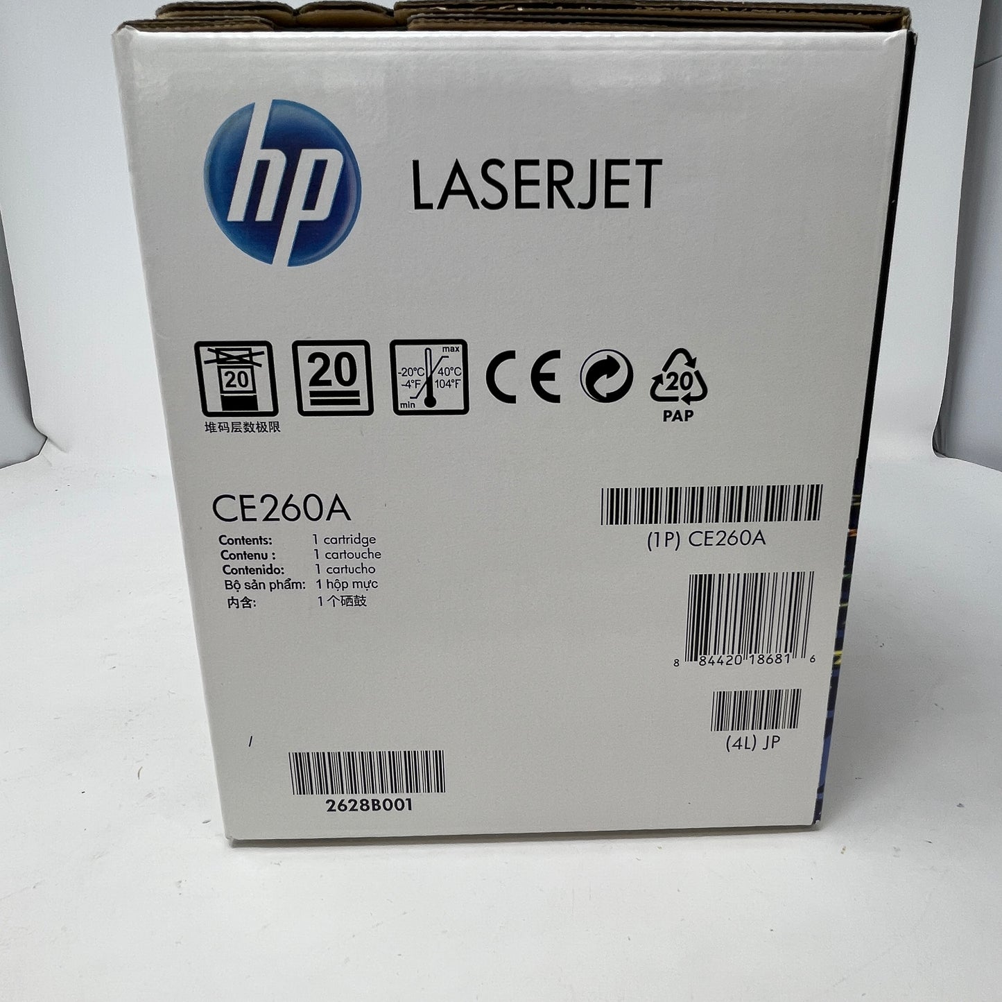 New HP Lasejet 647A Black Toner Cartridge CE260A
