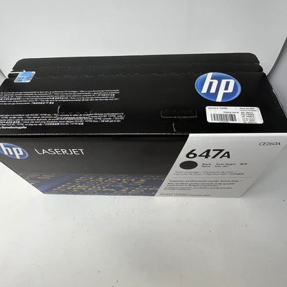 New HP Lasejet 647A Black Toner Cartridge CE260A