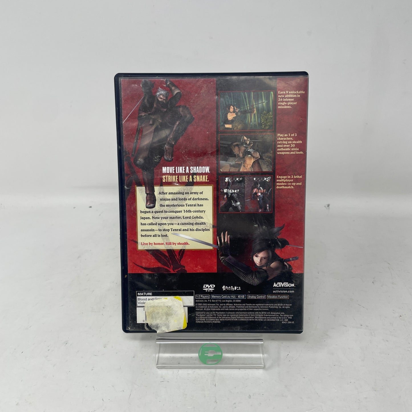 Tenchu 3 Wrath of Heaven (Sony PlayStation 2 PS2, 2003)