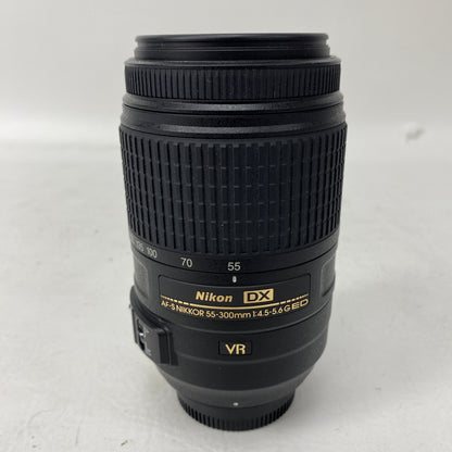 Nikon AF-S DX NIKKOR 55-300mm f/4.5-5.6G ED VR Auto Manual Lens F