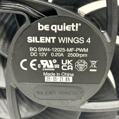 Lot of 3 be quiet! SILIENT WINGS 4 Case Fans BQ SIW4-12025-MF-PWM