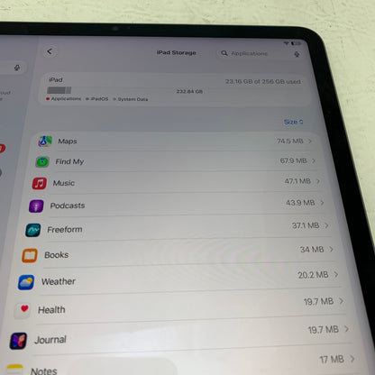 WiFi Only Apple iPad Pro 12.9" 6th Gen 256GB Space Gray MP603LL/A