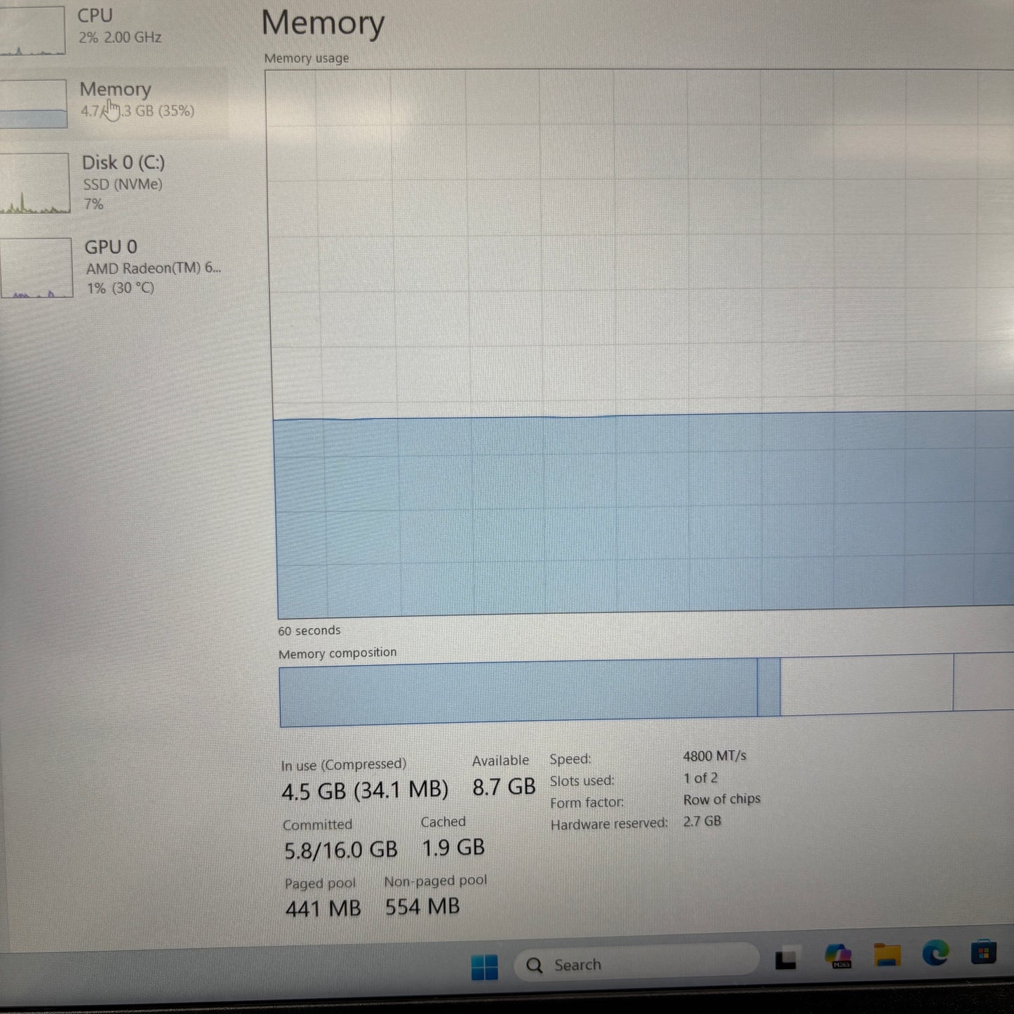Lenovo Thinkbook 16 Gen 7 ARP 21MW0002US 16" Ryzen 5 7535HS 3.3GHz 16GB RAM 512GB SSD