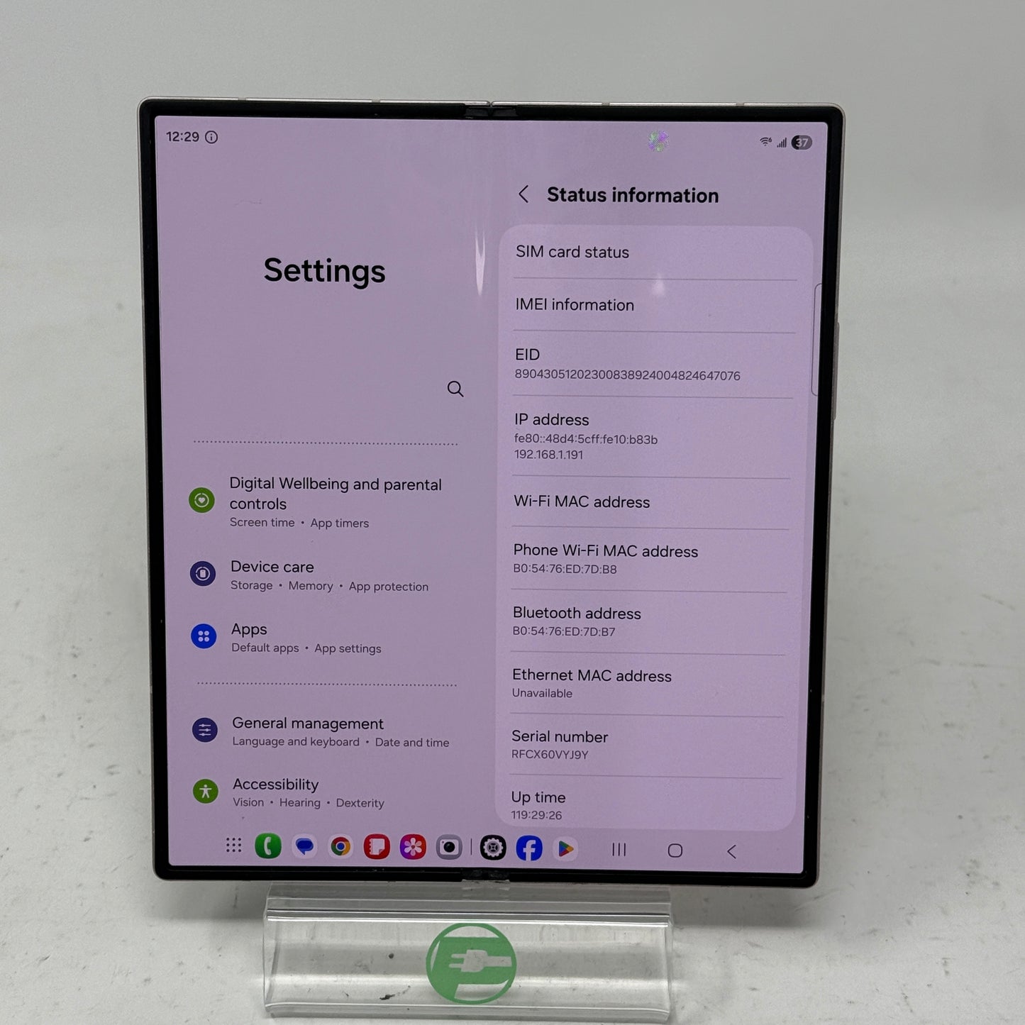 Unlocked Samsung Galaxy Z Fold6 12GB RAM 512GB SM-F956U1 Pink