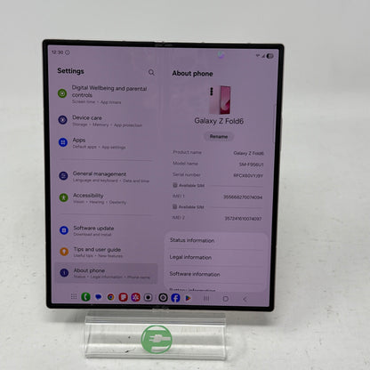 Unlocked Samsung Galaxy Z Fold6 12GB RAM 512GB SM-F956U1 Pink