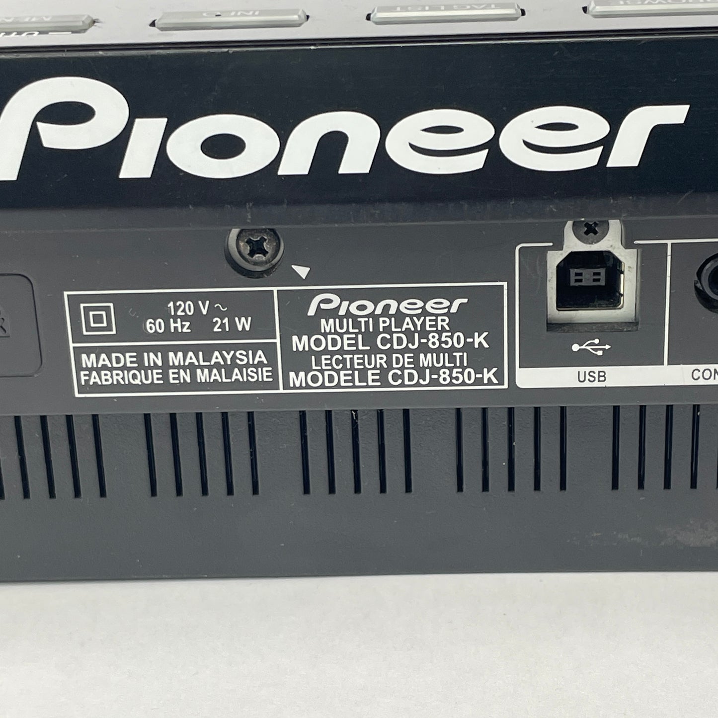 Pioneer CDJ-850 Professional Multi Player Media Black