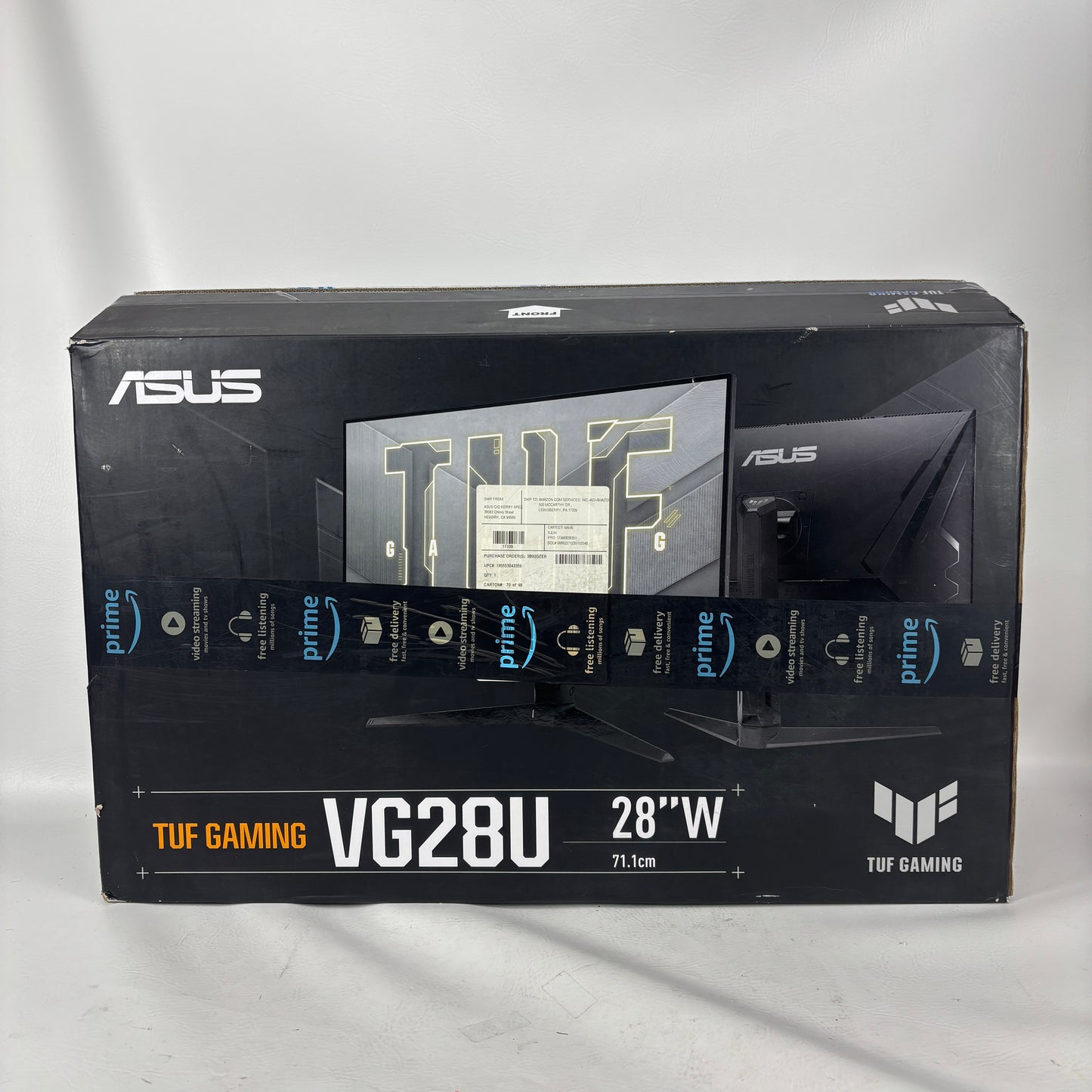 New ASUS 28" VG28UQL1A 4K UHD LCD IPS Flat Gaming Monitor