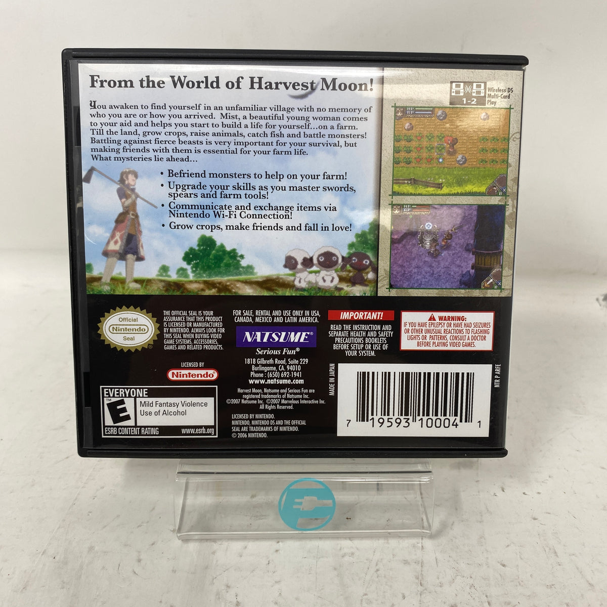 Rune Factory A Fantasy Harvest Moon (Nintendo DS, 2007) C:B