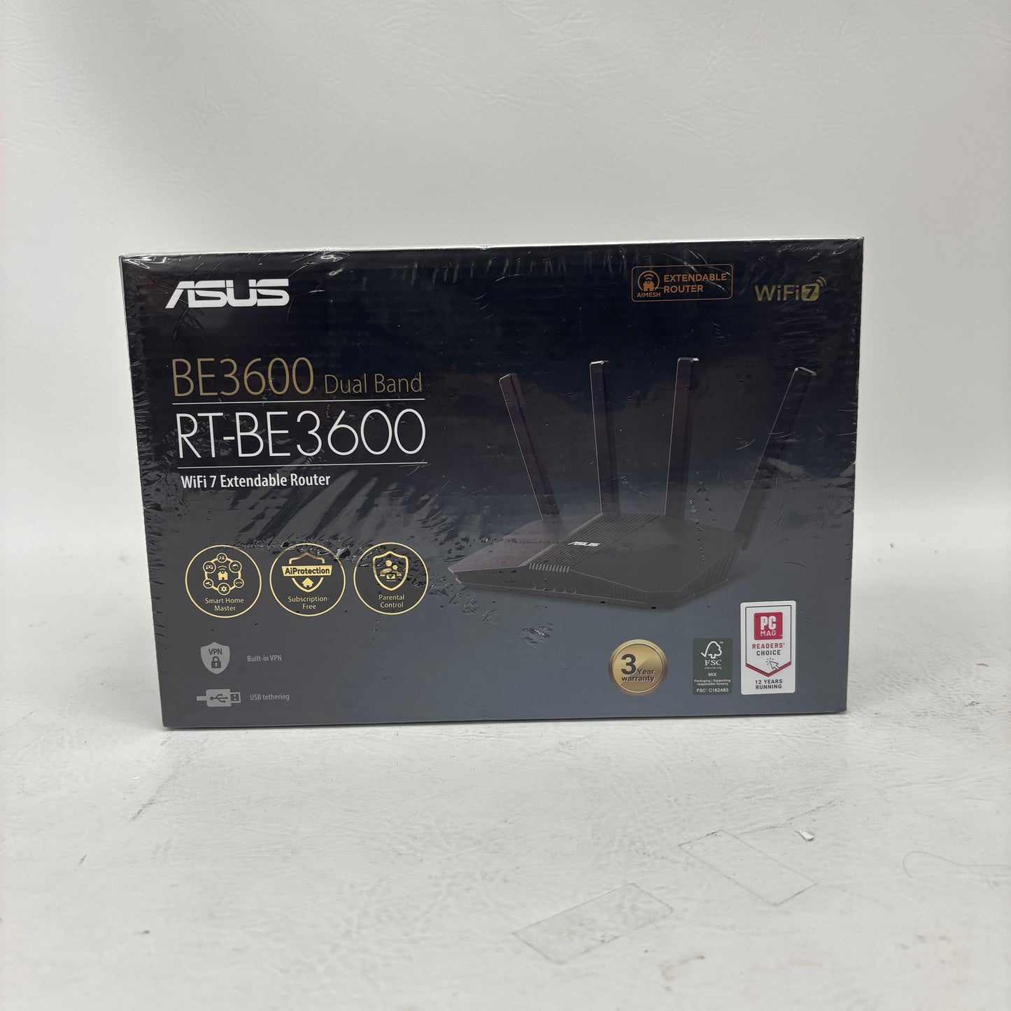 New ASUS RT-BE3600 Dual-Band Wi-Fi 7 (802.11be) RT-BE3600 Wireless Router