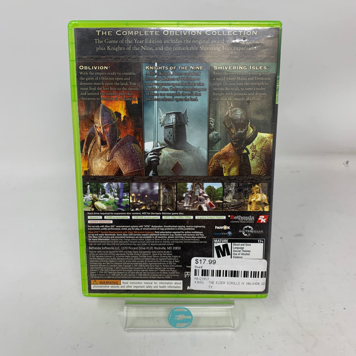Elder Scrolls IV Oblivion [Game of the Year] (Microsoft Xbox 360, 2007)
