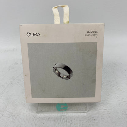 New Oura Ring Gen 5 Size 11 Silver Titanium Smart Ring JZ90-61403-11