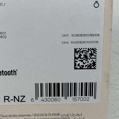 New Oura Ring Gen 5 Size 11 Silver Titanium Smart Ring JZ90-61403-11
