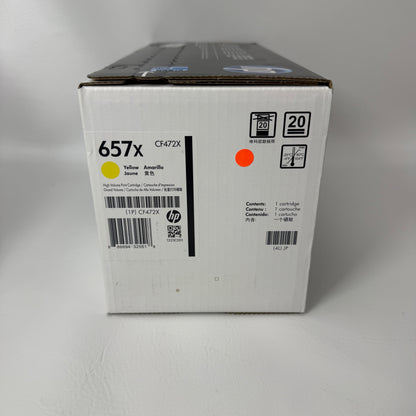 New HP 657x Yellow Original High Capacity Toner Cartridge CF472X