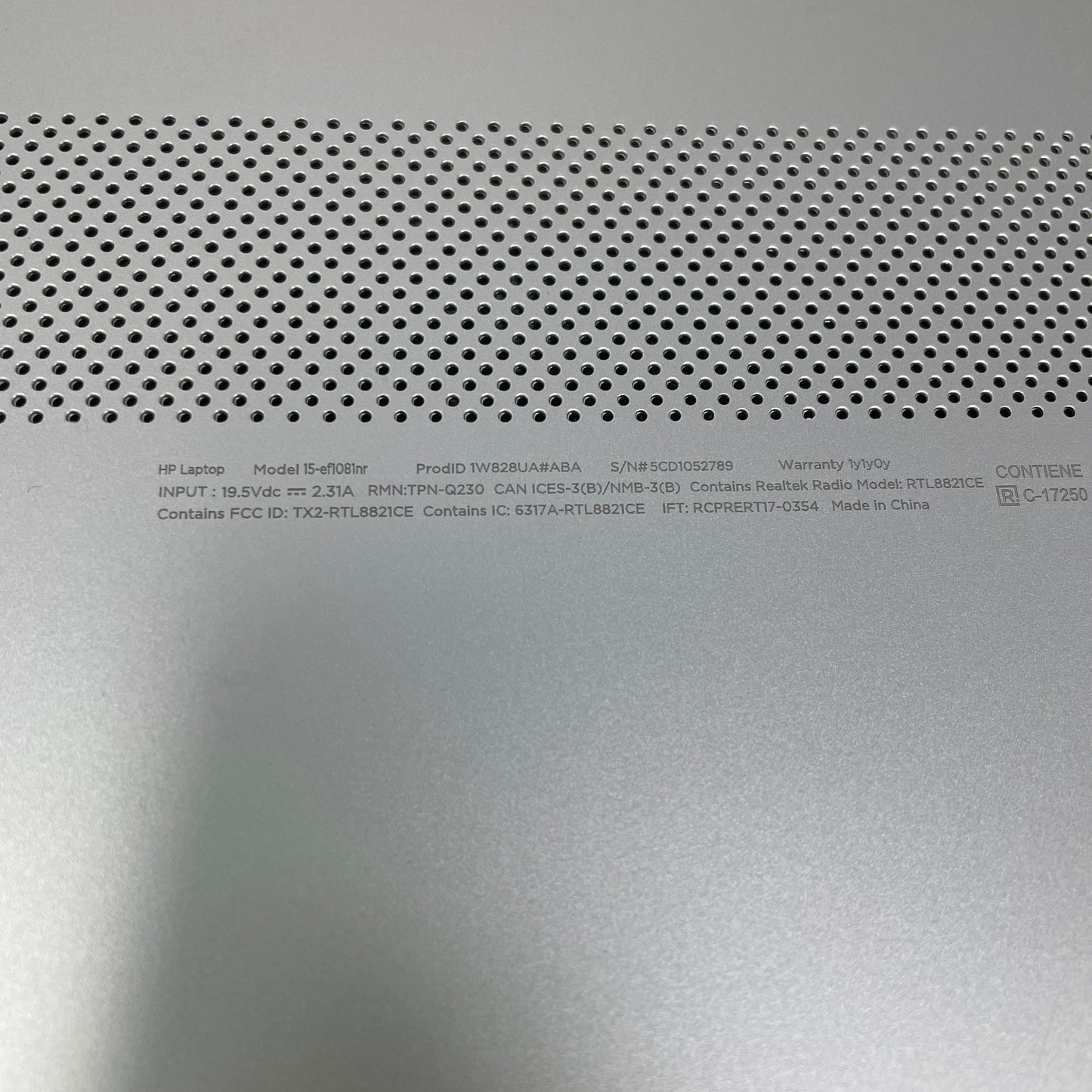 HP Laptop 15-EFL1081NR 15.6" Athlon Silver 3050U 2.3GHz 16GB RAM 256GB SSD