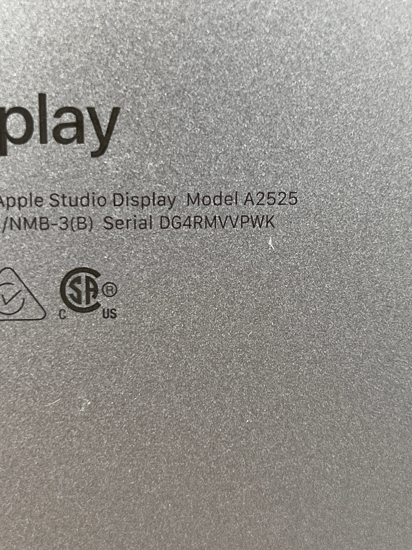 Apple Studio Display 27" 5K Retina Monitor Standard Glass Glossy Retina Display 