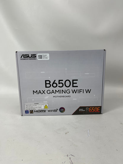 New Asus B650E MAX GAMING WIFI W AM5 ATX AMD DDR5 Motherboard