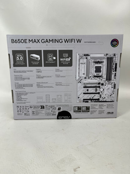 New Asus B650E MAX GAMING WIFI W AM5 ATX AMD DDR5 Motherboard