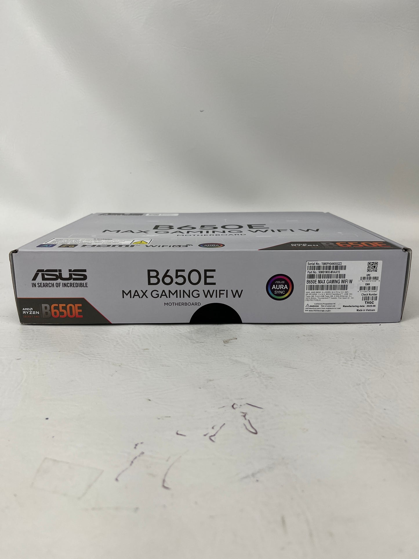 New Asus B650E MAX GAMING WIFI W AM5 ATX AMD DDR5 Motherboard