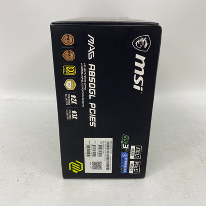 New MSI MAG A850GL PCIE5 850W Power Supply 80+ Gold Fully Modular ATX 