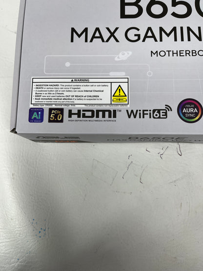 New Asus B650E MAX GAMING WIFI W AM5 ATX AMD DDR5 Motherboard