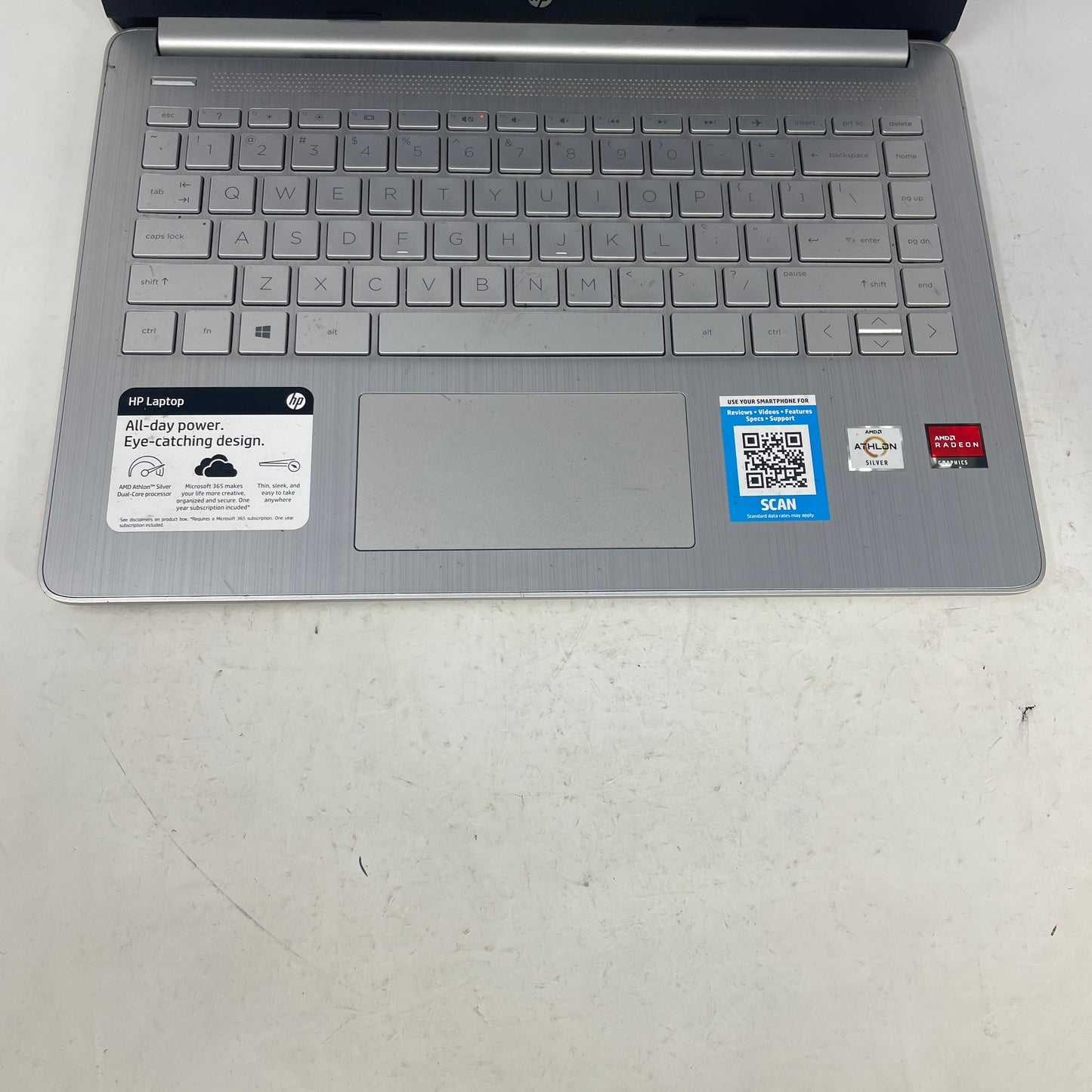 HP Laptop 14-FQ0057NR Athlon Silver 3050U 2.3GHz 4GB RAM 64GB SD