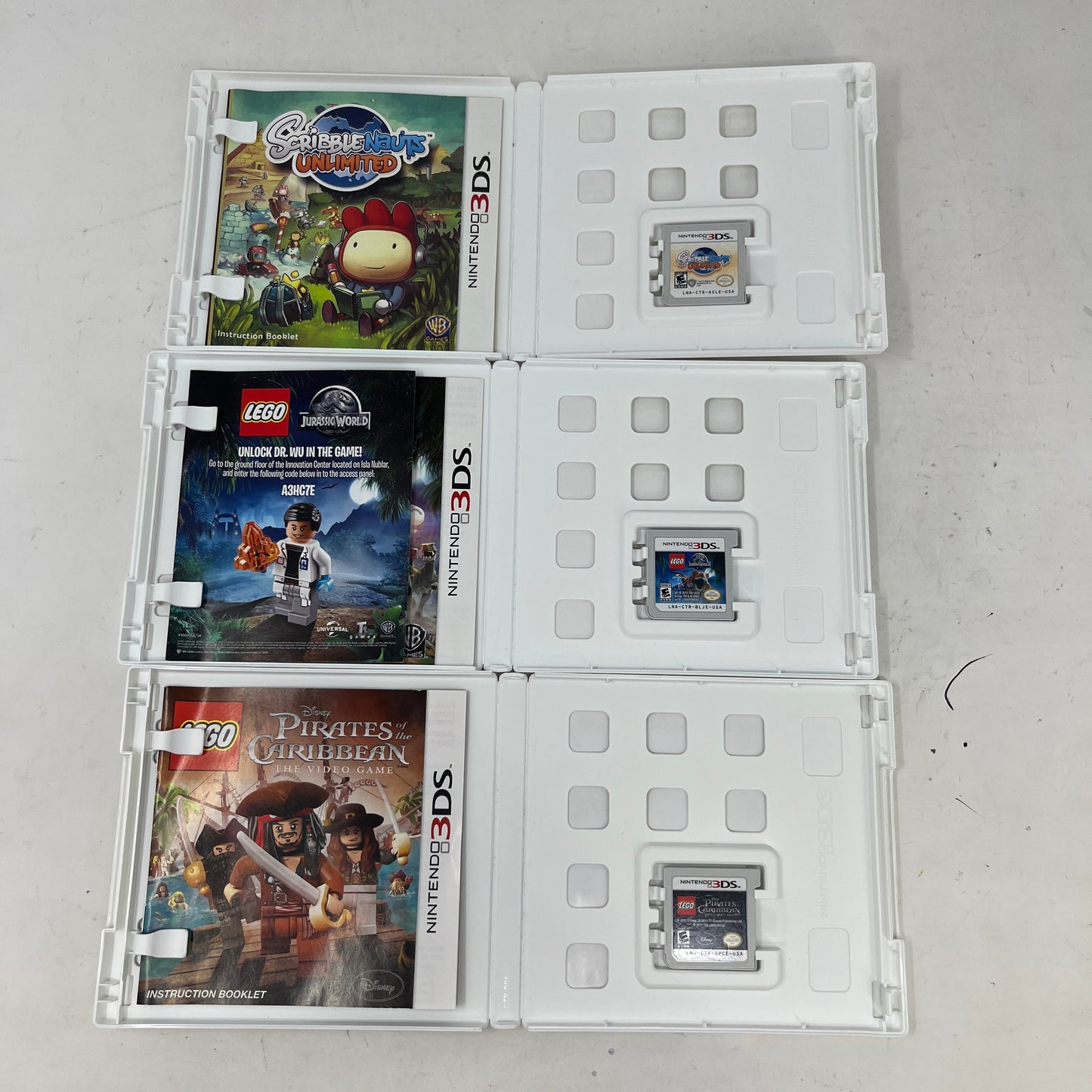 Lot of 3 Games Nintendo 