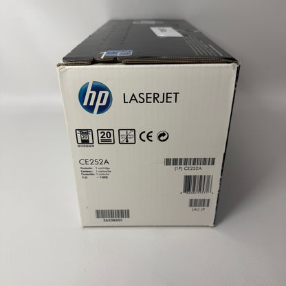 New HP LaserJet 504A Yellow Print Cartridge w/ ColorSphere Toner CE252A