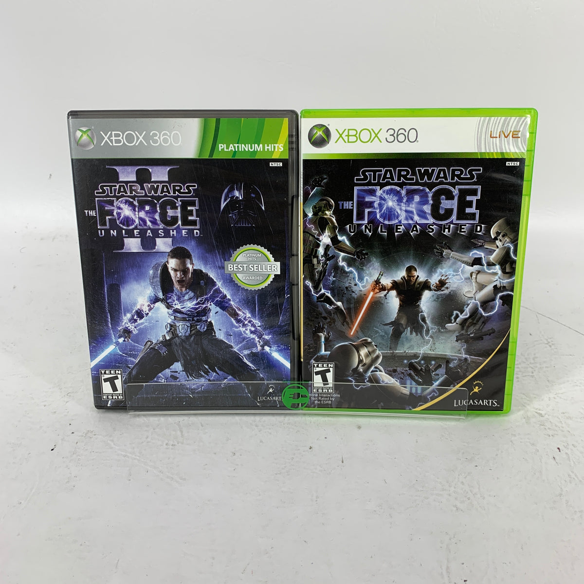 Lot of 2 Microsoft Xbox 360 Games Star Wars The Force Unleashed 1 & II TFU