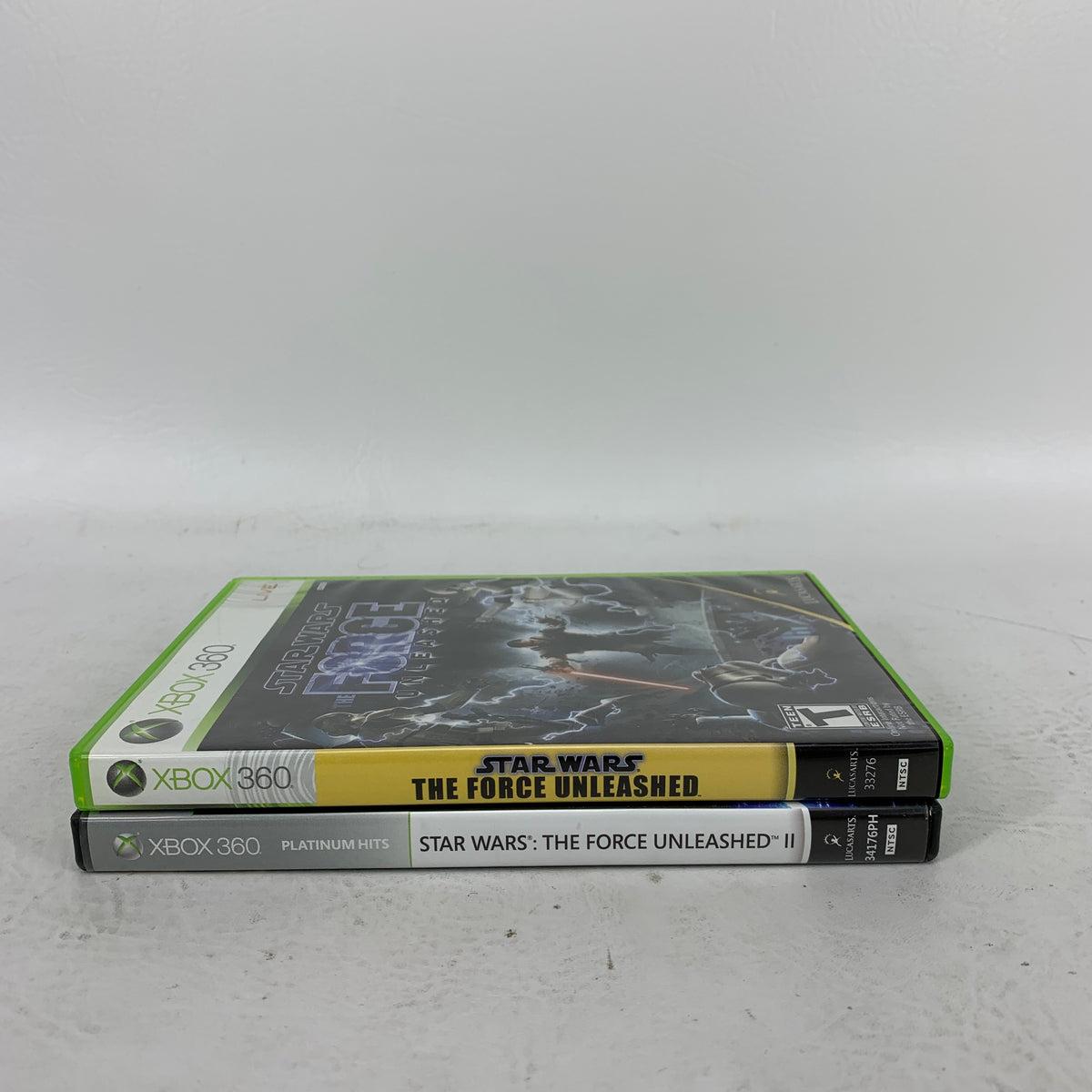 Lot of 2 Microsoft Xbox 360 Games Star Wars The Force Unleashed 1 & II TFU