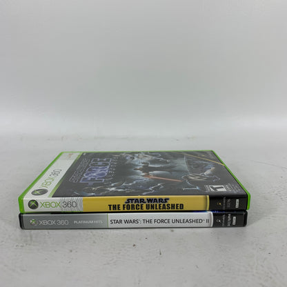 Lot of 2 Microsoft Xbox 360 Games Star Wars The Force Unleashed 1 & II TFU