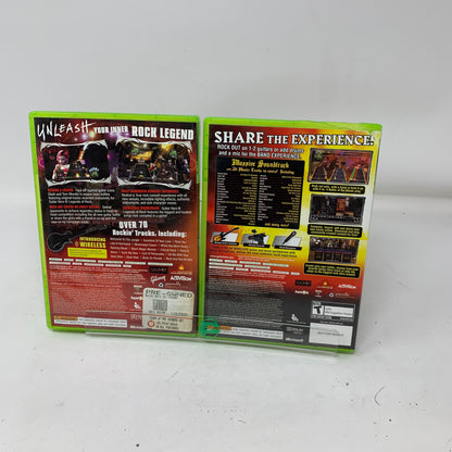 Lot of 2 Microsoft Xbox 360 Games Guitar Hero 3 III & World Tour
