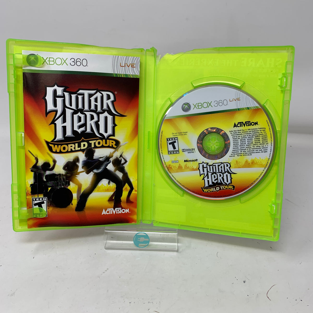 Lot of 2 Microsoft Xbox 360 Games Guitar Hero 3 III & World Tour