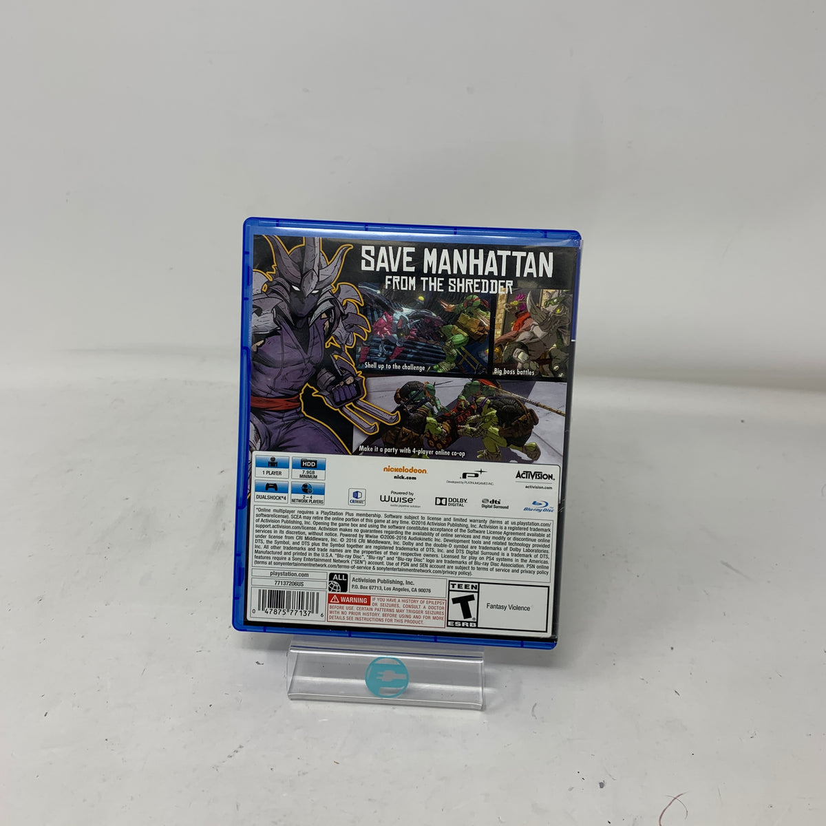Teenage Mutant Ninja Turtles Mutants in Manhattan (Sony PlayStation 4 PS4, 2016)
