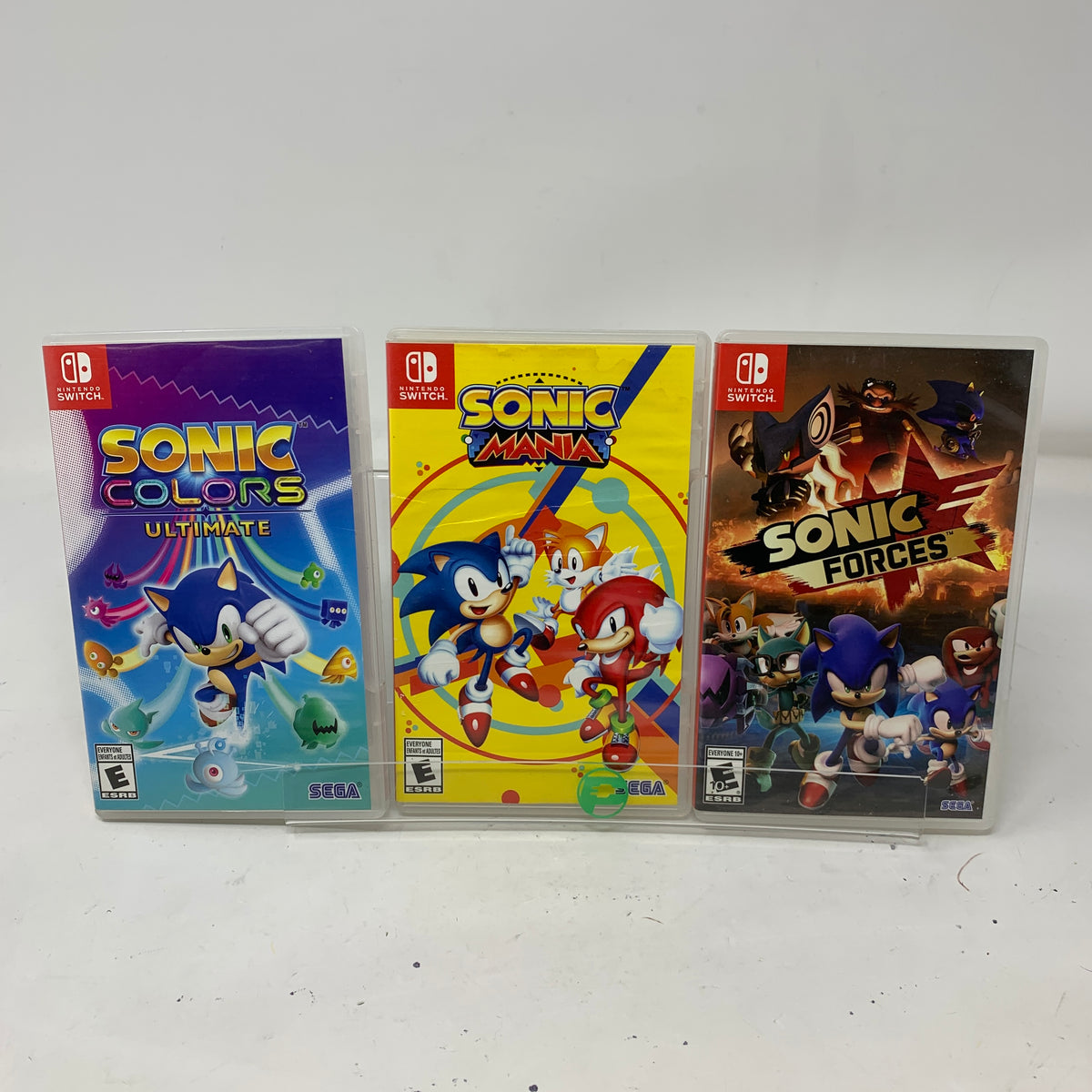 Lot of 3 Sonic Sega Nintendo Switch Games Mania Forces Colors Ultimate
