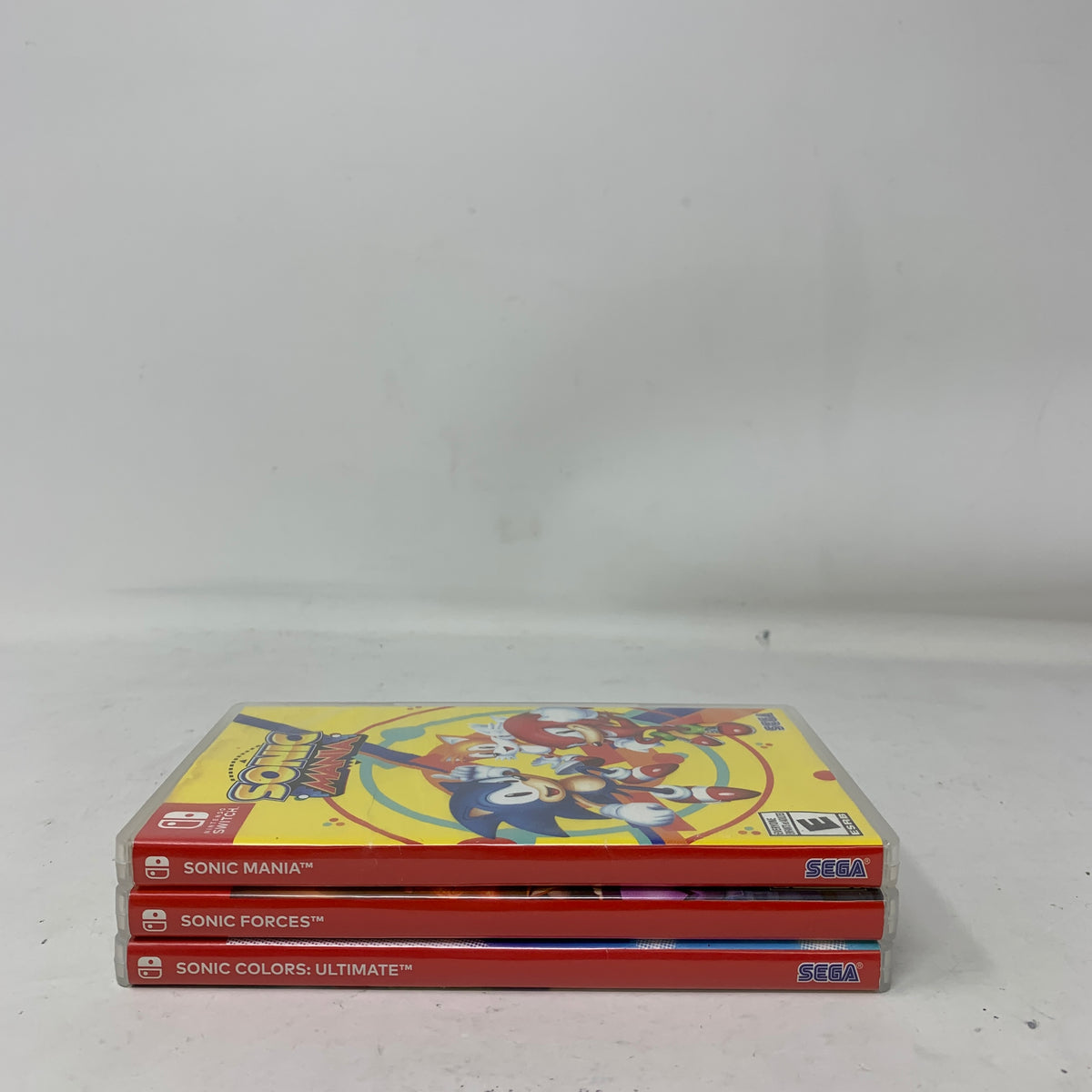 Lot of 3 Sonic Sega Nintendo Switch Games Mania Forces Colors Ultimate