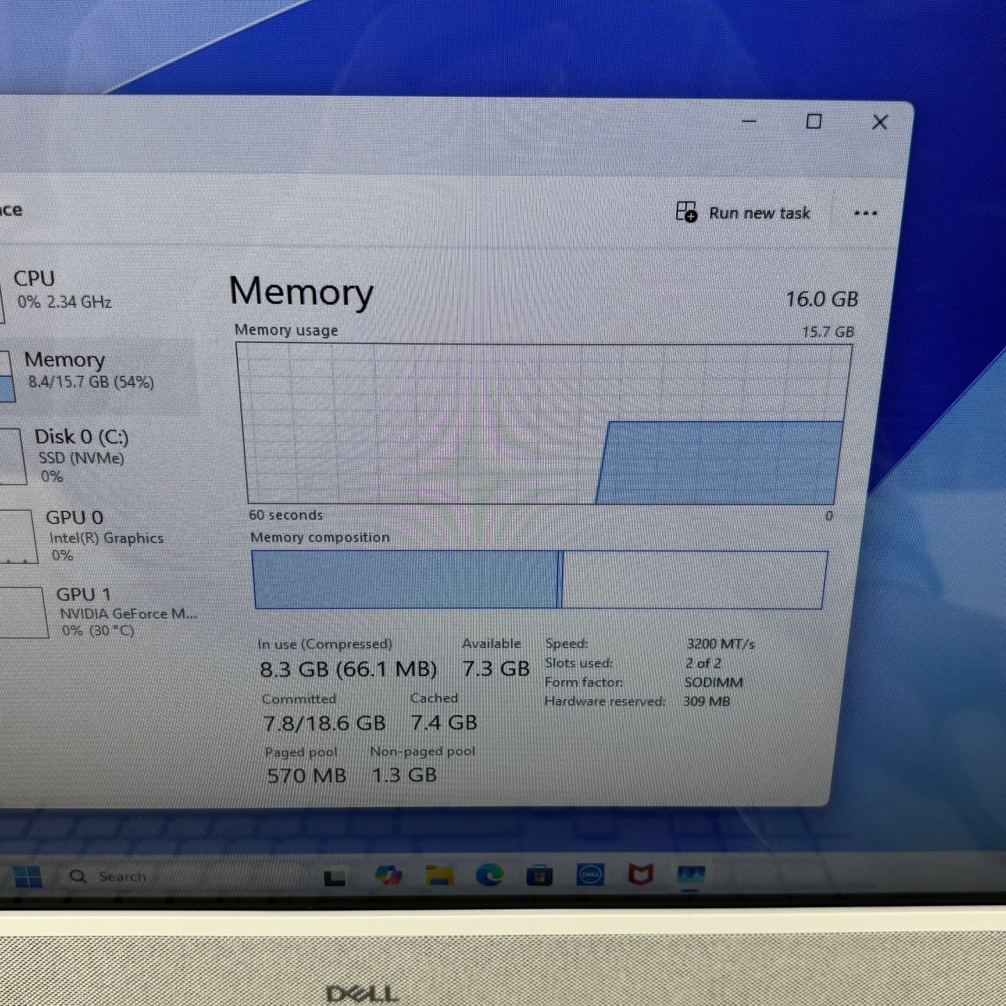 Dell W28C 27" Core 7 150U 1.80GHz 16GB RAM 1TB SSD NVIDIA Geforce MX570 A