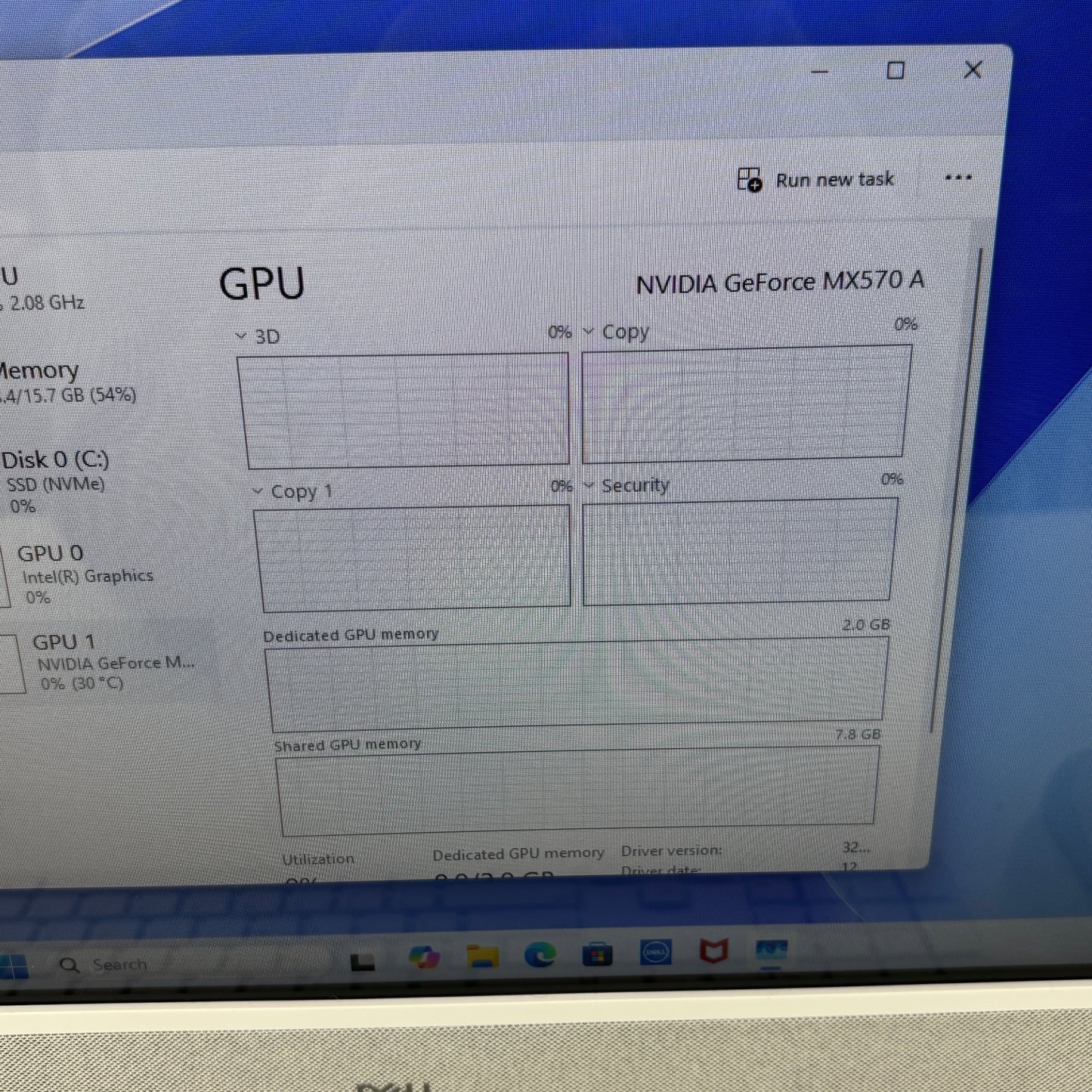 Dell W28C 27" Core 7 150U 1.80GHz 16GB RAM 1TB SSD NVIDIA Geforce MX570 A