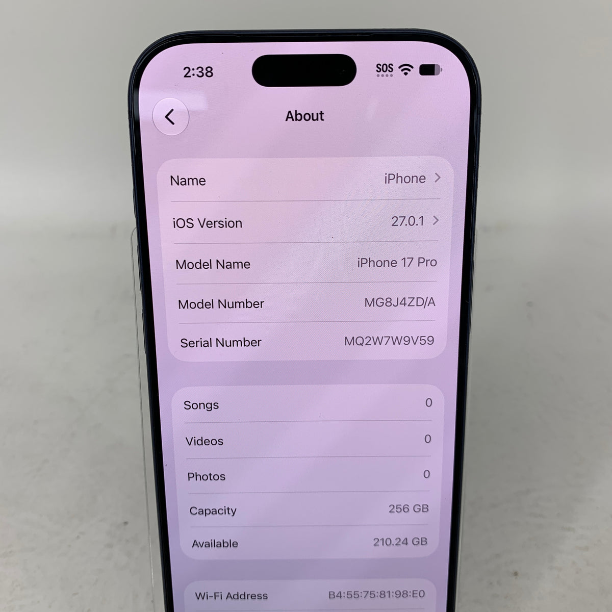 Factory Unlocked Apple iPhone 17 Pro 256GB Deep Blue MG8J4ZD/A