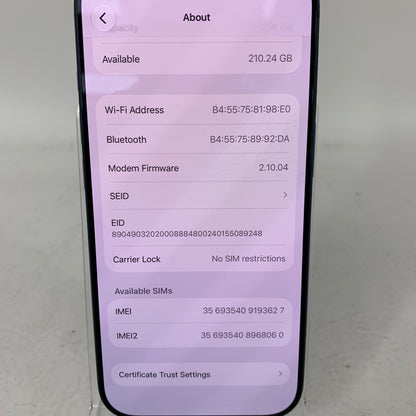 Factory Unlocked Apple iPhone 17 Pro 256GB Deep Blue MG8J4ZD/A