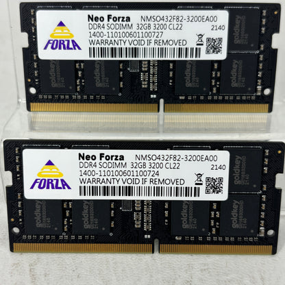 Neo Forza CL22 64GB (2x32GB) RAM DDR4 3200MHz NMSSO432F82-3200EA00