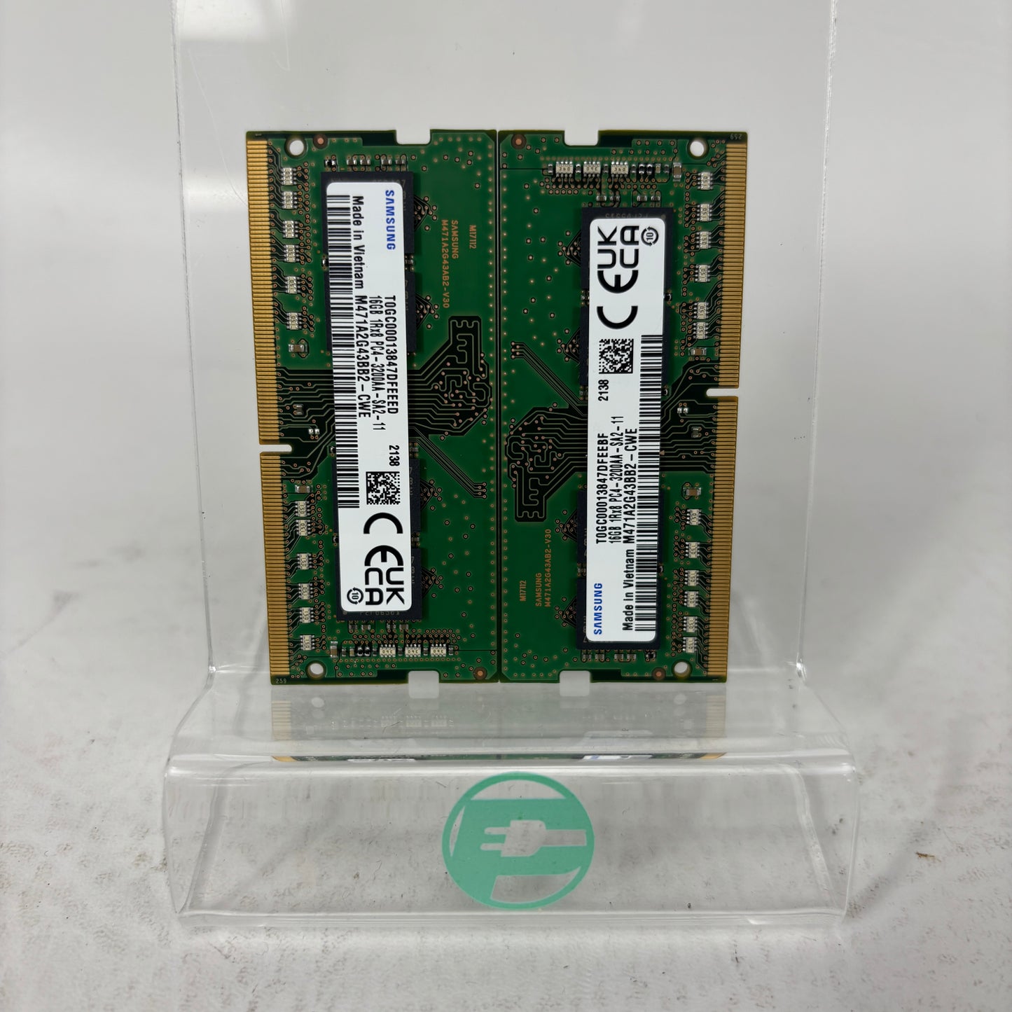 Samsung PC4-3200AA-SA2 32GB (2x16GB) RAM DDR4 3200MHz M471A2G43BB2-CWE