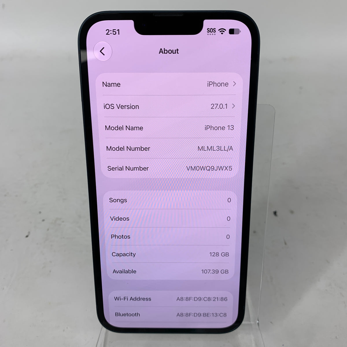 T-Mobile Apple iPhone 13 128GB Midnight MLML3LL/A