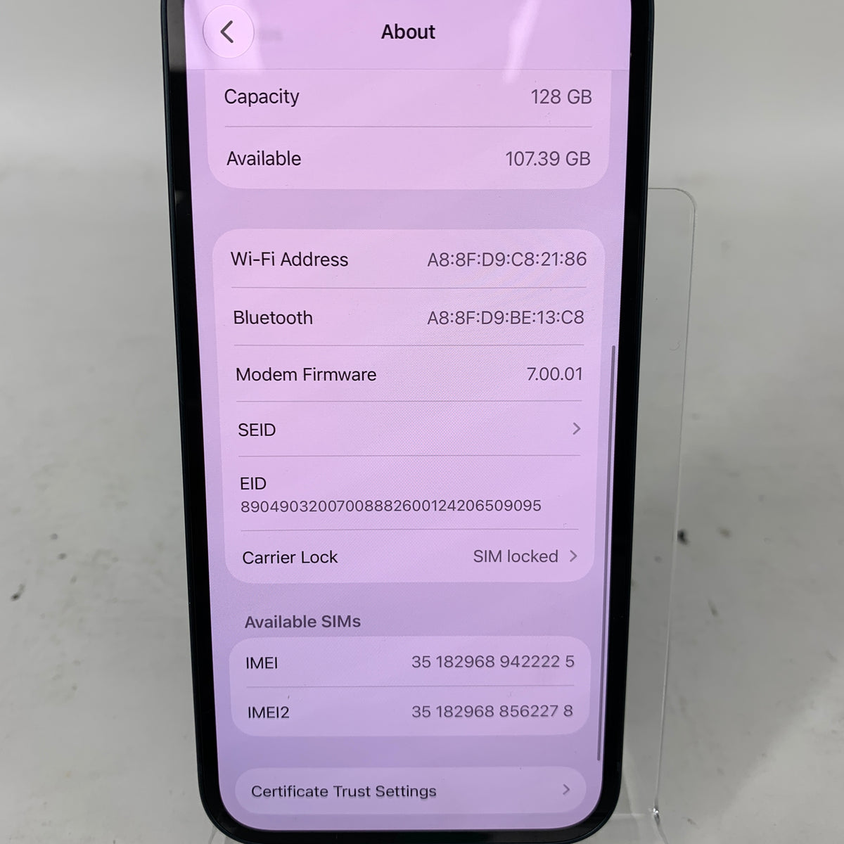 T-Mobile Apple iPhone 13 128GB Midnight MLML3LL/A