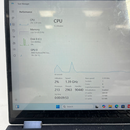Lenovo Yoga 6 2-in-1 13ARE05 13.3" Ryzen 5 Pro 4650U 2.1GHz 8GB RAM 256GB SSD