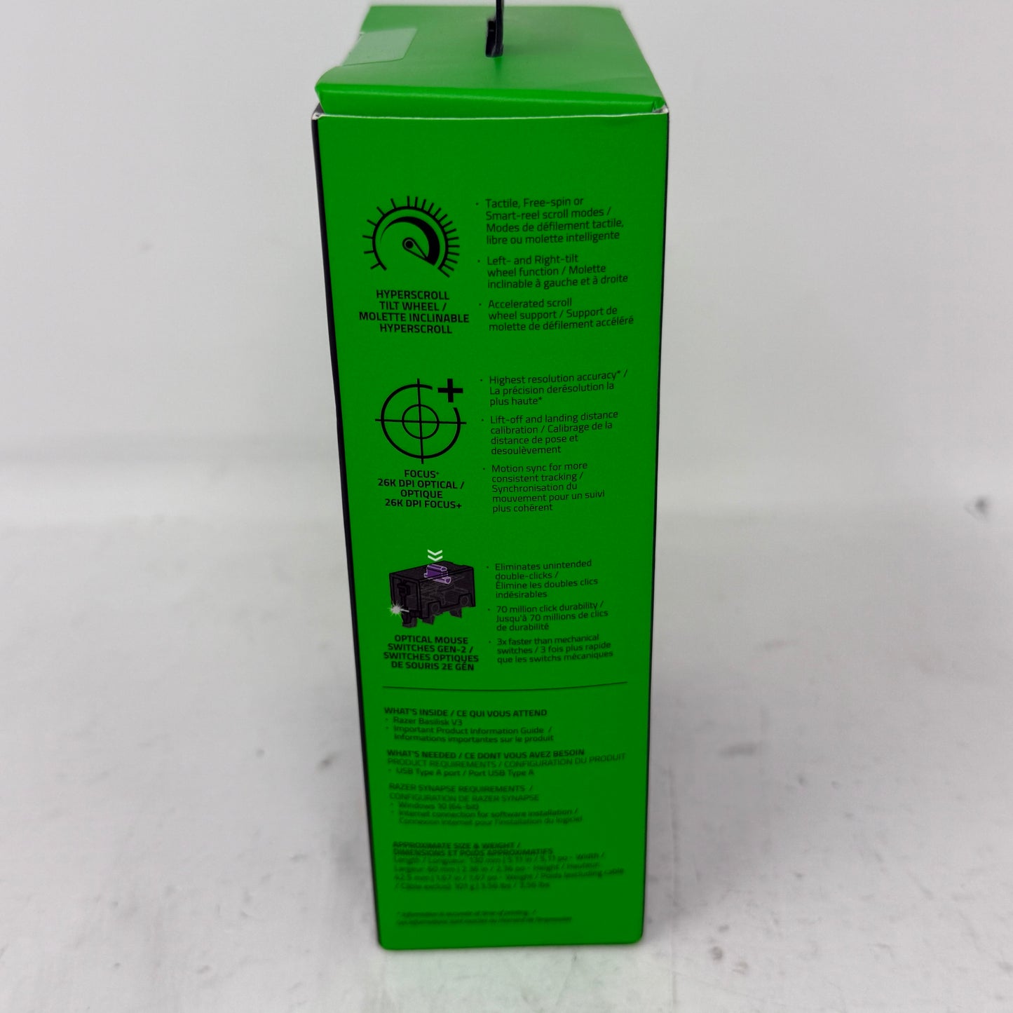 New Razer Basilisk V3 RZ01-04000100-R3U1 Wired Mouse Black