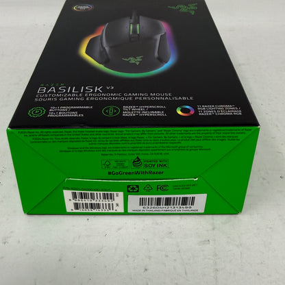New Razer Basilisk V3 RZ01-04000100-R3U1 Wired Mouse Black