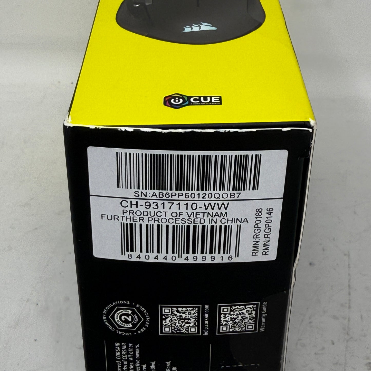 NEW Corsair Ironclaw Wireless Wireless Mouse Black